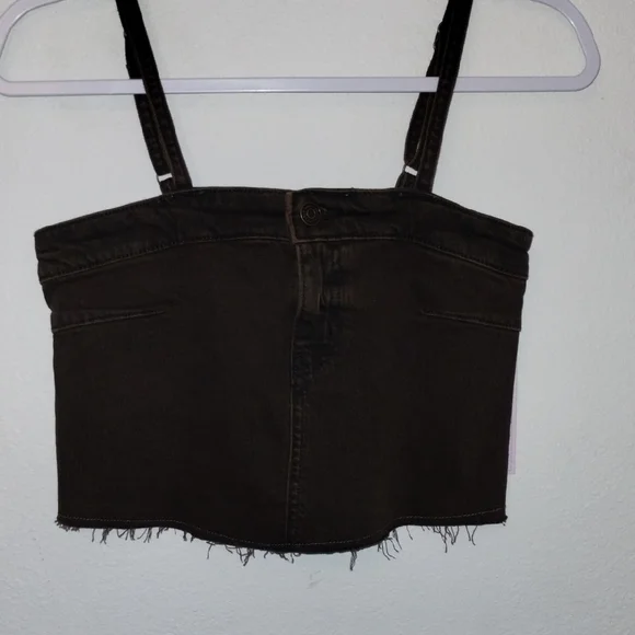 Wild Fable Brown Sleeveless Crop Bustier Top - Picture 7 of 13